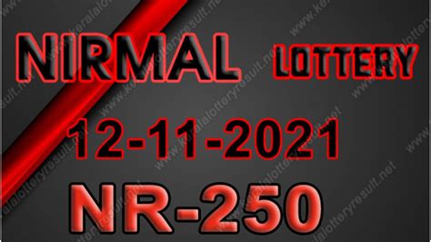 Kerala Lottery Result 2021: Check Winning Numbers for Nirmal.